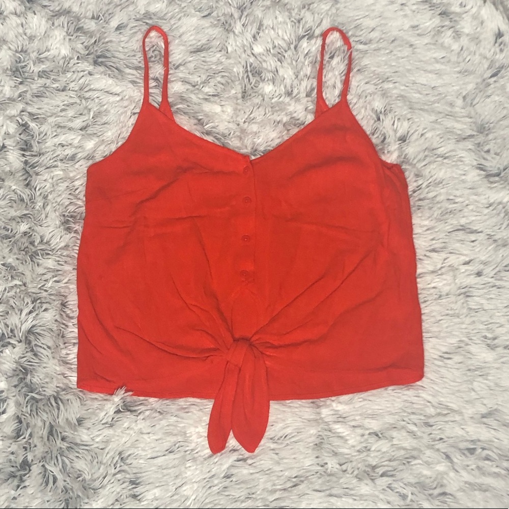 Topshop knot front Tank Top